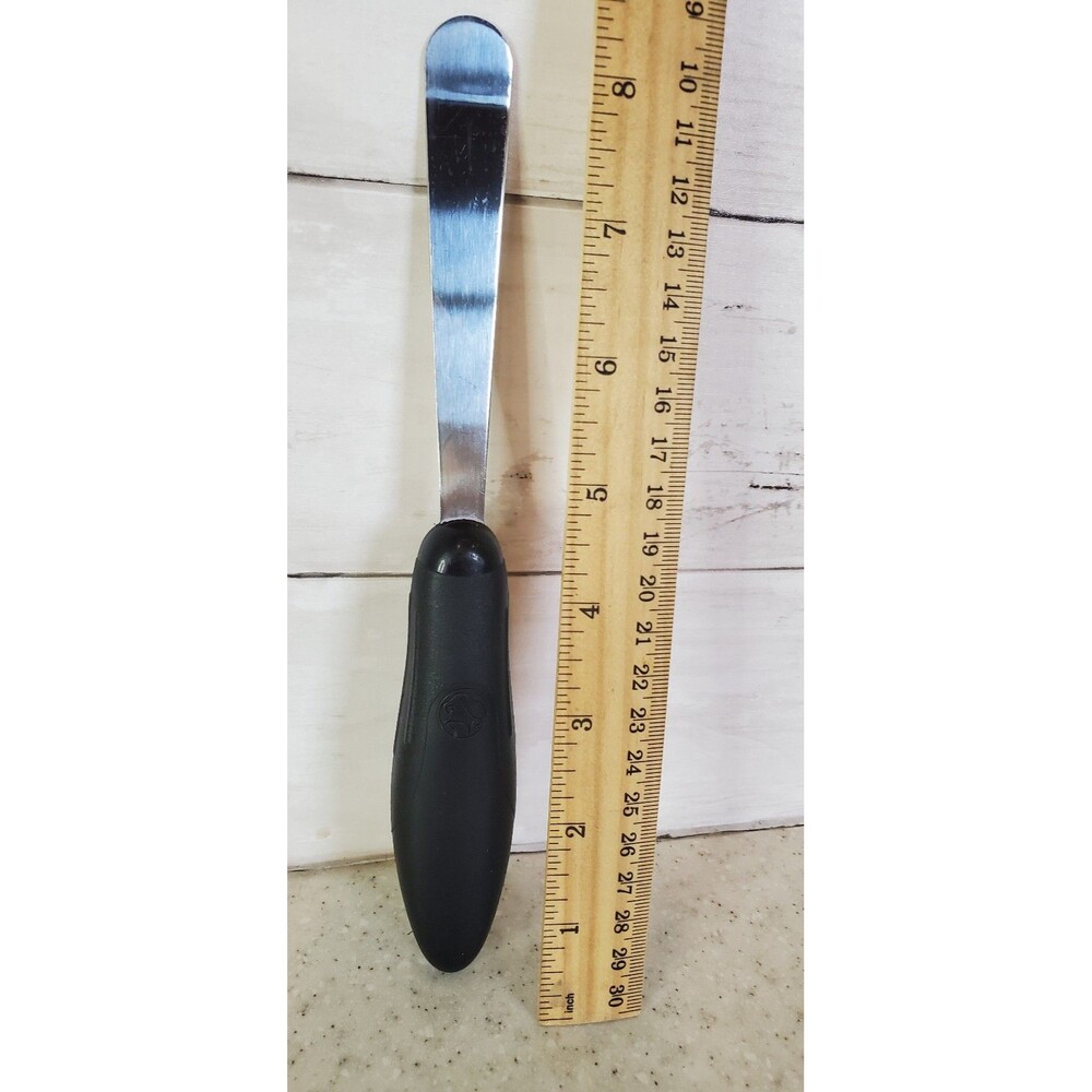 Pampered Chef Avocado Peeler Spreader Tool Black Handle Retired Discontinued - Picture 2 of 4